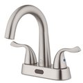 Homewerks Homewerks Brushed Nickel Motion Sensing Centerset Bathroom Sink Faucet 4 in. 26-B423S-BN-HW